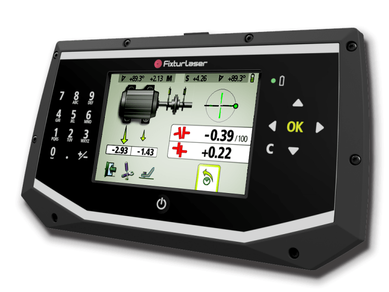 equipamento de entrada para alinhamento de eixos